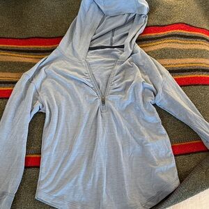 Patagonia Blue Hooded zip up top